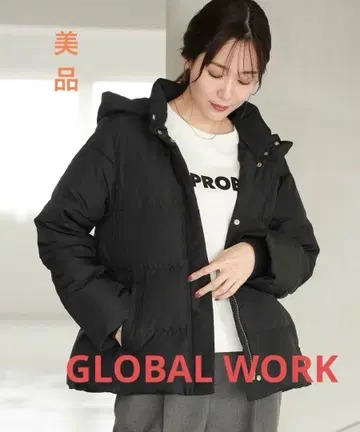 [ 새상품급 ] GLOBAL WORK 우츠쿠 실루엣 발수 다운 M