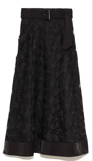 LILY BROWN 밑단 절개 레이스 스커트