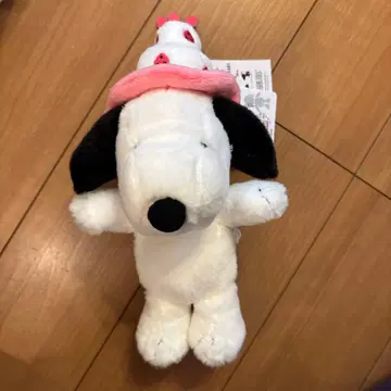 스누피 봉제 인형 에코백 케이크 햇 시리즈 PEANUTS 75th