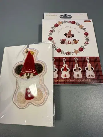 도쿄 디즈니 리조트 크리스마스 릴린린 키체인 빨간색