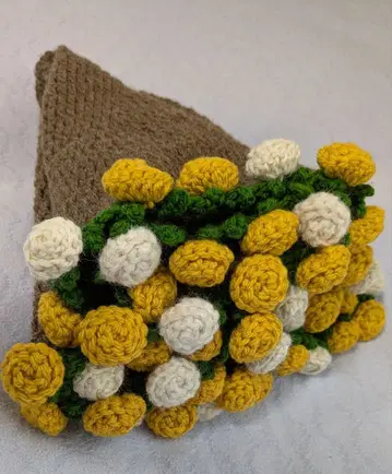 핸드메이드 말린 장미 부케 담요 무릎담요 사이즈 약 72cm