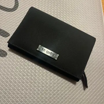 en quete 블랙 접이식 지갑