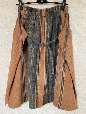 usaato 우사토 자연 소재 오징어 스커트 초목염 x 인디고