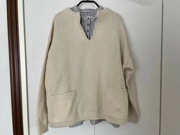 tandey 휴일과 시 니트 아이보리