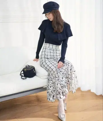 snidel 레이스 머메이드 스커트