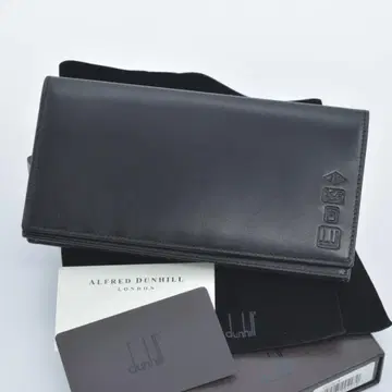 컨디션 최상 dunhill 던힐 이단 장지갑 블랙 지갑 가죽 박스 포함