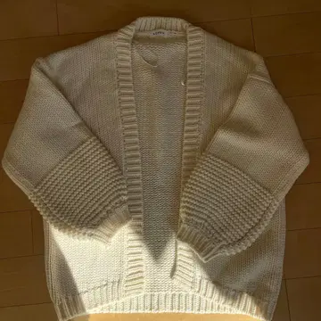 LEPSIM 아이보리 니트 가디건