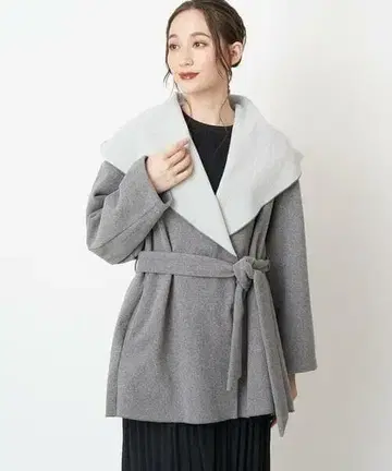 새상품 OFUON 오프온 새시 벨트 포함 후디드 코트 신소재 저지