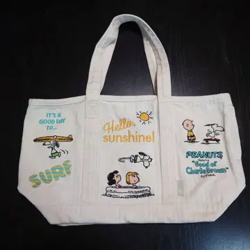 스누피 루트토트 토트백 자수 서핑 스케이트보드 수영장
