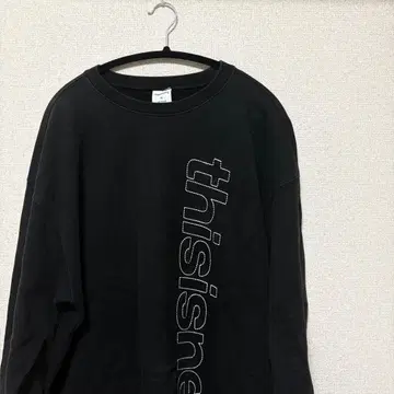 thisisneverthat 네버댓 트레이닝복 자수 로고 블랙 XL