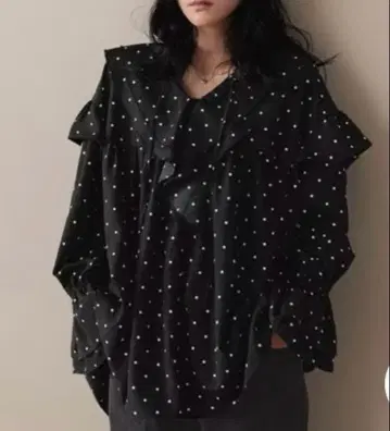 프릴 튜닉 블라우스 로리즈팜