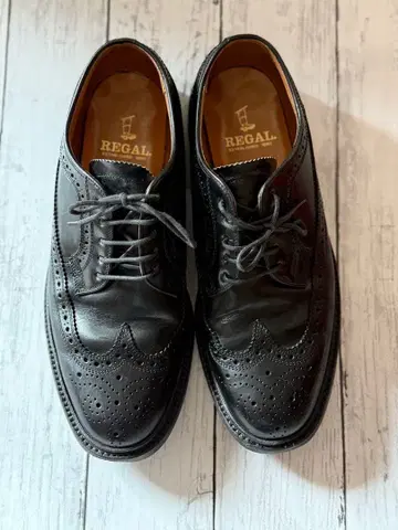 리걸 윙팁 블랙 레이스업 25.5