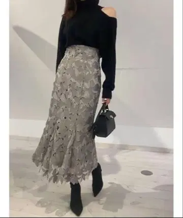 snidel 레이스 머메이드 스커트