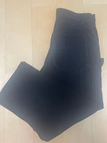 캘빈 클라인 코듀로이 페인터 팬츠 블랙