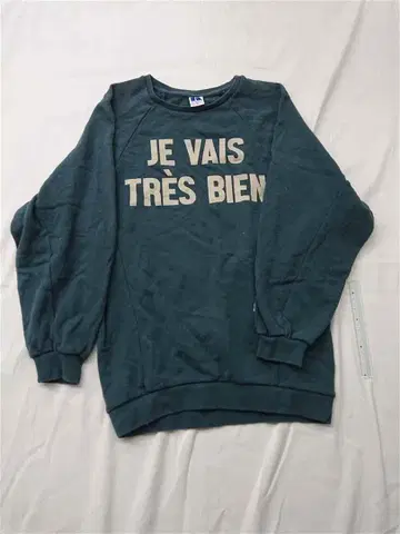 러셀 애슬레틱 프론트 로고 스웨트 셔츠 M 사이즈 남성용