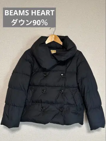 [ BEAMS ] 블랙 다운 자켓 다운 90%