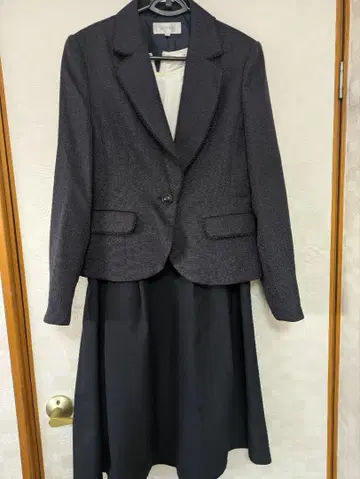 레이스 원피스 수트 네이비 13호