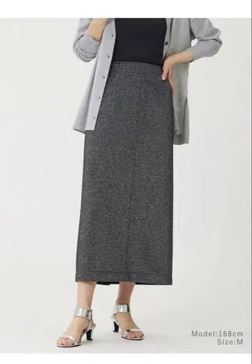 [ PLST ] 라메 저지 내로우 스커트 [ 플라스테 ]