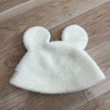 디즈니 귀 달린 화이트 캡