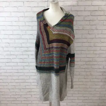 11.12 h755 플레어 랜드워즈 후드 부착 니트 3L