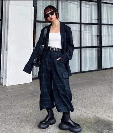 [ 상하의 세트 ] PAGEBOY 체크 셋업