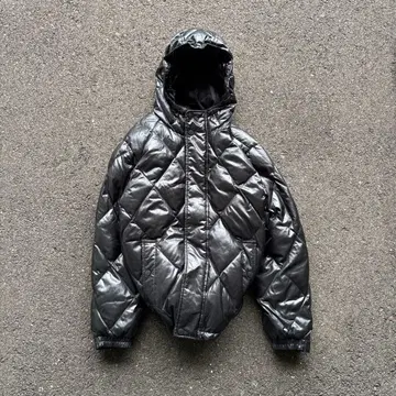 올드 유니클로 다운 자켓 짧은 기장 시티 보이 y2k