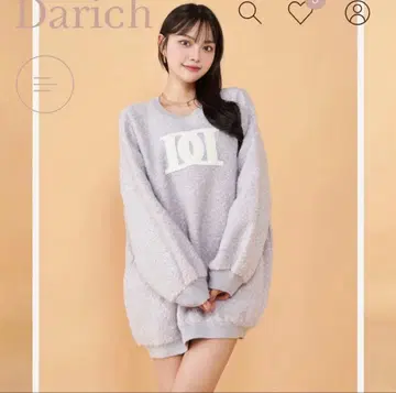 Darich 아플리케 부클레 상의 퍼플