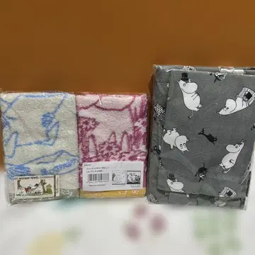 새상품 핀레이슨 무민 에이프런 토트백 워시 타월 세트