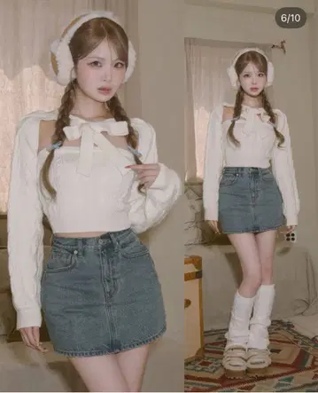 Darich 케이블 앙상블 니트탑