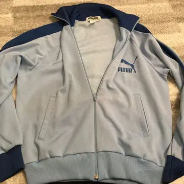 PUMA 라이트 블루 네이비 저지 L