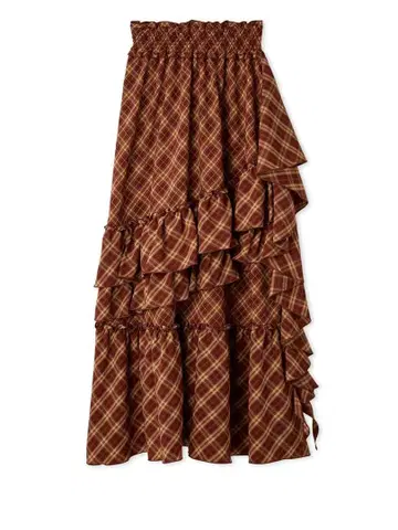 LILYBROWN 불규칙 밑단 캉캉 스커트