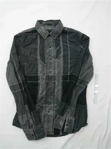 게스 체크 무늬 코튼 셔츠 XS 사이즈 남성용