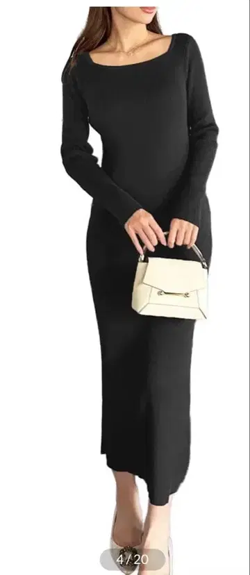 고베 레터스 니트 롱 원피스