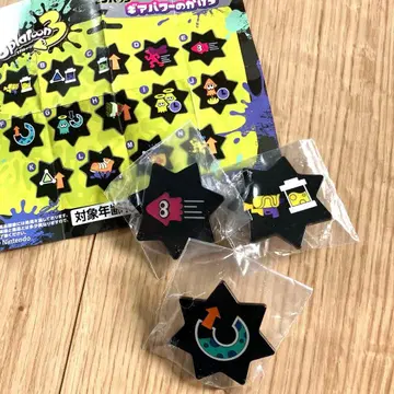 새상품 스프라툰 기어 파워의 조각 핀 배지 3종 세트