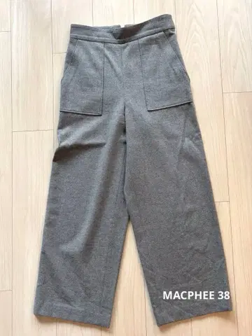 맥피 MACPHEE 투모로우랜드 울 와이드 팬츠 38