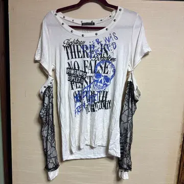 GHOST of HARLEM 스컬 프린트 T셔츠