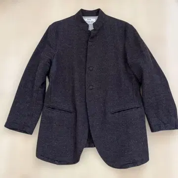 kaval 울 혼방 노카라 자켓