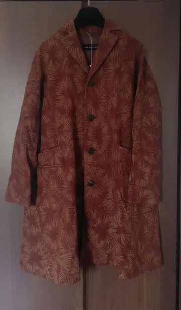 JURGEN LEHL 꽃무늬 롱 코트 미사용 새상품