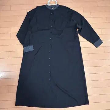 antiqua 안티카 patterntorso 블랙 긴팔 셔츠 원피스