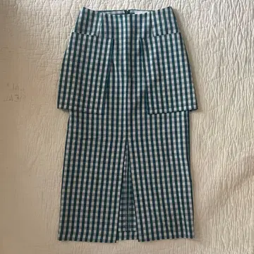 LE CIEL BLEU 깅엄 체크 스커트