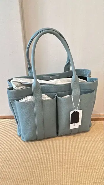 천연 가죽 토트백