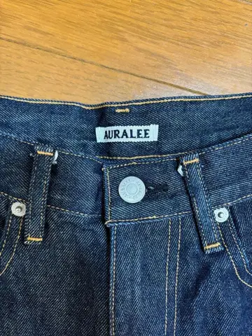 AURALEE 하드 트위스트 데님 5포켓 팬츠 사이즈 30