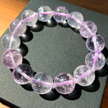 고품질 빅볼 초투명 쿤차이트 팔찌