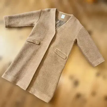 Te chichi 울 혼방 베이지 계열 롱 코트