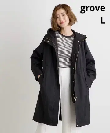 grove 롱 마운틴 파카 퀼트 라이너 블랙 L