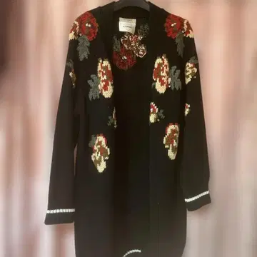 TWINSET milano 꽃 패턴 니트 가디건 M