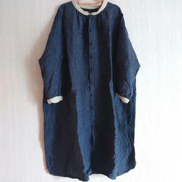 cheer 스트라이프 긴팔 셔츠 원피스