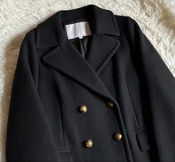 KAON 백 프릴 울 코트 블랙 S 컨디션 최상