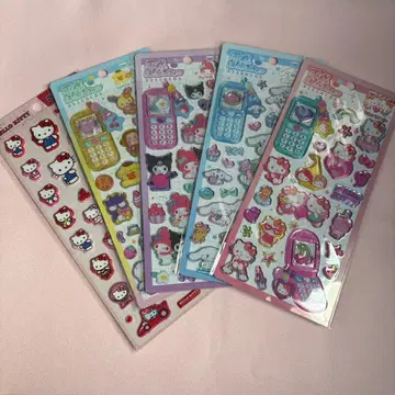 산리오 헤이세이 해피폰 헬로키티 통통 스티커