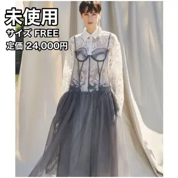 LA BELLE ETUDE 로우웨스트 뷔스티에 원피스 튤 드레스